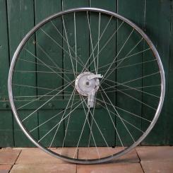 Laufrad hinten, 28 Zoll (622mm), Kastenfelge Niro, "Sachs"-Trommelbremsnabe, gebr. 