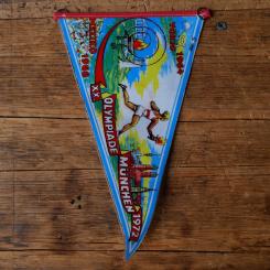 TOBI-Wimpel "Olympiade München 72", 60/70er Jahre Altbestand 