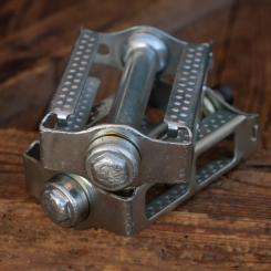 Pedale UNION, für Tourenrad, verzinkt, original WW2 40er Jahre, NOS 