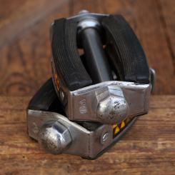 Pedale W.E.B., für Sportrad, verchromt, original DDR 50er Jahre, gebr. 