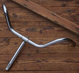 Fahrradlenker, hohe NSU-Form, passend für Tourenräder der 30er-50er Jahre, verchromt, reatauriert 
