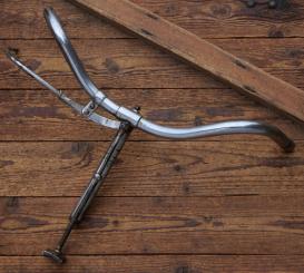 Fahrradlenker WISSNER, Deutsche Form, passend für Tourenräder der 30er Jahre, verchromt, gebr. 