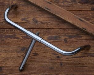 Fahrradlenker, Englische Form, passend für Tourenräder ab 30er Jahre, verchromt, NOS 