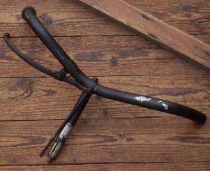 Fahrradlenker, Deutsche Form, passend für Tourenrad 00er-10er J., vernickelt, gebr. 