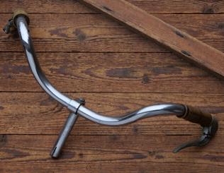 Lenker für VELOSOLEX, 60er/70er J., verchromt, gebr. 