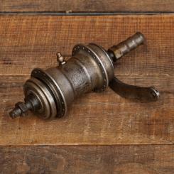 Nabe Hinterrad Fahrrad, F+S Torpedo Mod. 09, Bj. 1929, "Weltmeister-Modell", vernickelt, gebr. 