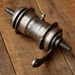 Nabe Hinterrad Fahrrad, F+S Torpedo Mod. 09, Bj. 1928, "Weltmeister-Modell", vernickelt, gebr. 