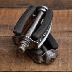 Pedale WIPPERMANN, für Tourenrad, verchromt, original 50er Jahre, gebr. 