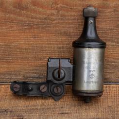 Dynamo BERKO Starklicht, orig. 1930er Jahre, Rechtsläufer, 6V/3W, Stahl verchromt/Bakelit, große Ausführung, gebr. 