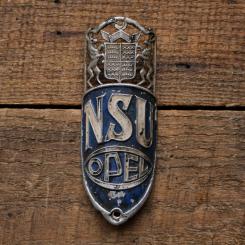 Steuerkopfschild  NSU OPEL, 1930/40er Jahre, gebr. 