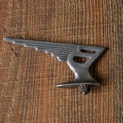 Schutzblechfigur BRENNABOR, Alu, original 30er/40er Jahre, gebr. 