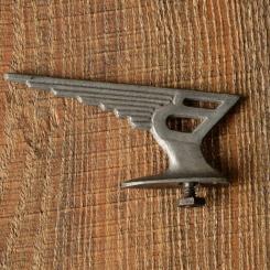 Schutzblechfigur BRENNABOR, Alu, original 30er/40er Jahre, gebr. 