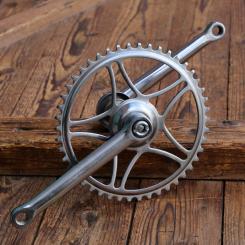 Tretlager RENAK, für Tourenrad, DDR orig. 1958, verchromt, universal Glockenlager, NOS 