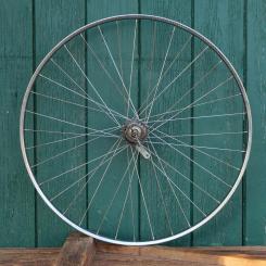 Laufrad 28 Zoll (622) für Drahtbereifung, original 70er/80er J., SCHÜRMANN-Felge, FAVORIT Nabe gebr. 