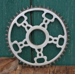 Kettenblatt GÖRICKE, 30er J., 1/2 Zoll, verchromt, Durchmesser Gewinde 51mm, 48 Zähne, gebr. 