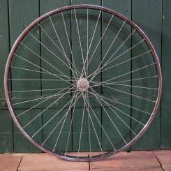 Vorderrad VAN SCHOTHORST, 26 Zoll (559), Stahl verchromt, für Drahtreifen, WECO Nabe, NOS 