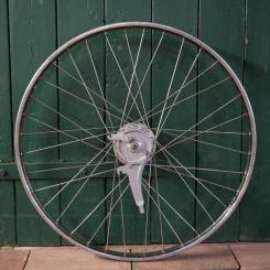 Vorderrad, VAN SCHOTHORST, 26 Zoll (559), Westwood Nirosta, für Drahtreifen, Trommelbremsnabe, NOS 