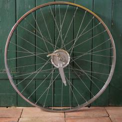 Vorderrad, Bj. 1983, 28 Zoll (635), für Tourenrad, Westwood Stahl-Felge verchromt, STURMEY ARCHER Trommelbrems-Nabe, NOS 