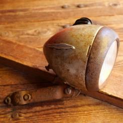 Scheinwerfer "Scharlach" für Fahrrad und Motorfahrrad, original 1930er J., gebr.    