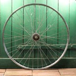 Laufrad hinten, 28 Zoll (635mm), Westwood chrom "Raleigh", Breite ca. 37mm, Sturmey Archer 3-Gang  
