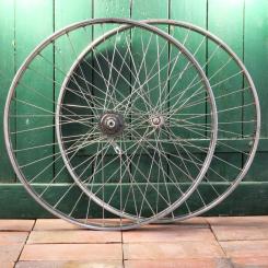 Laufradsatz 26 Zoll (590), 1980er/90er J., Westwoodfelgen Niro, "Sachs" 3-Gang, alte Neuware  
