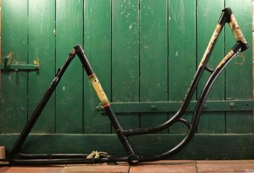 Fahrrad - Damenrahmen Schwanenhalsform "NSU" 28 Zoll, 1960er J., Originallack 