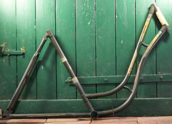 Fahrrad - Damenrahmen Schwanenhalsform "Wittekind" 28 Zoll, 1960er J., Originallack 