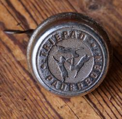 Fahrrad/Moped Klingel Deckel "Tripad", orig. 50er Jahre, verchromt 