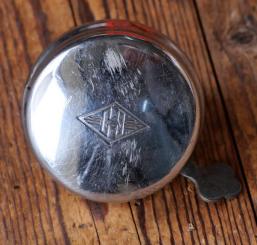Fahrrad/Moped Klingel Deckel "Hercules", orig. 60er/70er Jahre, verchromt 