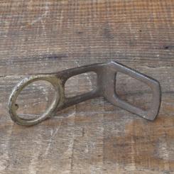 Carbidlaternenhalter/Winkelhalter, vernickelt, orig. 1910er - 20er J., gebr. 