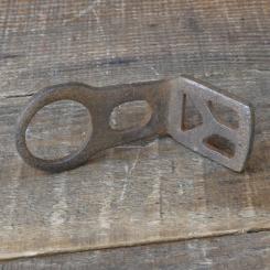 Carbidlaternenhalter/Winkelhalter, ohne Galvanik, orig. 1910er - 30er J., gebr. 