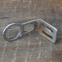 Carbidlaternenhalter/Winkelhalter, verchromt, orig. 1920er - 30er J., gebr. 