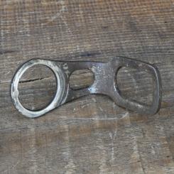 Carbidlaternenhalter/Winkelhalter, verchromt, orig. 1920er - 30er J., gebr. 