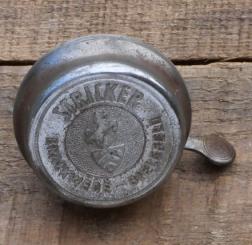 Fahrrad/Moped Klingel Deckel "Stricker", orig. 50er/60er Jahre, verchromt 