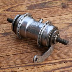 Nabe Hinterrad Fahrrad, F+S Torpedo Mod. 09 , Bj. 1950, verchromt, gebraucht 