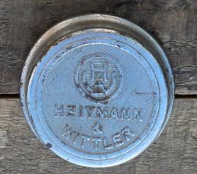 Fahrrad/Moped Klingel Deckel "HEITMANN & WITTLER", orig. 50er Jahre, verchromt, ohne Unterteil, ggf. Gebrauchsspuren 