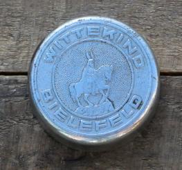 Fahrrad/Moped Klingel Deckel "WITTEKIND BIELEFELD", orig. 50er Jahre, verchromt, ohne Unterteil, siehe Bilder 