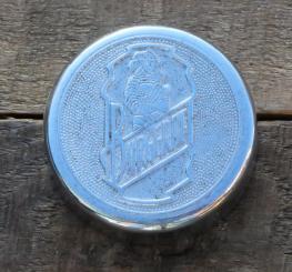 Fahrrad/Moped Klingel Deckel " BURGGRAF", orig. 50er Jahre, verchromt, ohne Unterteil, ggf. Gebrauchsspuren, siehe Bilder 