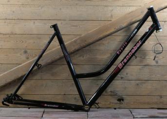 Fahrradrahmen BRENNABOR Esprix Aero7, für Tourenrad, Damen, 28 Zoll, Stahl, 90er J., schwarz, NOS 