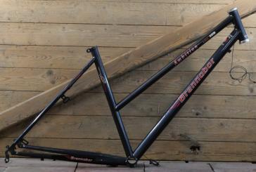 Fahrradrahmen BRENNABOR Ambition Aero24, für Tourenrad, Damen, 28 Zoll, Stahl, 90er J., schwarz, NOS 