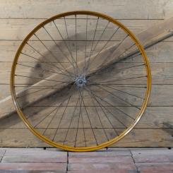 Vorderrad, 26 Zoll (559), für OPEL-Ballonrad 30er J., Holzdekor, Breite 39 mm, Nabe F&S, gebr. 