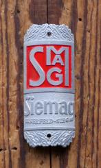 Steuerkopfschild SIEMAG/Eiserfeld-Sieg, 30er-50er Jahre, Aluguss lackiert, Originalschild aus Sammlungsbestand 