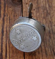 Fahrrad/Moped Klingel Deckel DREISTERN, orig. 1930er-50er Jahre, verchromt, gebr. 