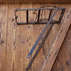 Gepäckträger, Bandeisen, ca. 34 x 15cm, orig. 30er Jahre, schwarz, gebr. 