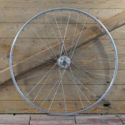 Vorderrad 28 Zoll (622), 70er J., für Rennrad, MAVIC Module-E Drahtreifenfelge, Nabe: PELISSIER Hochflansch, gebr. 