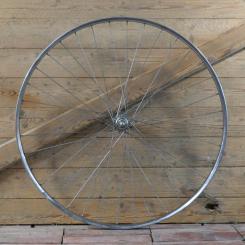 Hinterrad 28 Zoll (622), 70er/80er J., für Sportrad, VAN SCHOTHORST Drahtreifenfelge, Nabe für Schraubkranz, gebr. 