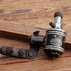 Dynamo Radsonne, gr. Ausführung, orig. 1930er Jahre, Rechtsläufer, 6V/2,1W, verchromt/schwarz, gebr. 