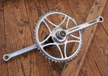 Tretlager RENAK, für Tourenrad, DDR orig. 50er-80er Jahre, verchromt, Glockenlager, gebr. 