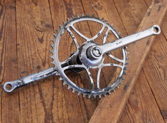 Tretlager RENAK, für Tourenrad, DDR orig. 50er-80er Jahre, verchromt, Glockenlager, gebr. 