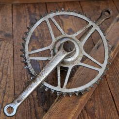 Tretlager universal für Tourenrad, orig. 30er-50er Jahre, verchromt, Glockenlager, gebr. 